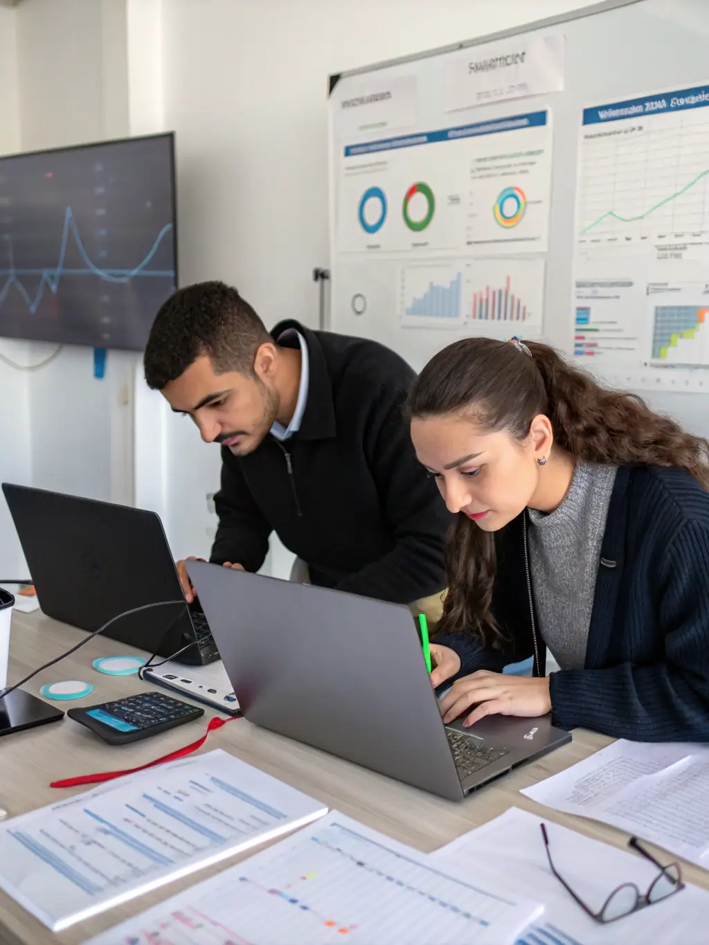 An image depicting data scientists cleaning and preparing data, highlighting the importance of data quality in AI model training.